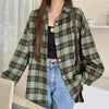 Black Flannel Shirt for Women Long Sleeve Collared Button-Up Tartan Plaid Shirt Jacket Teen-girl Casual Everyday Outfit