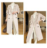 Notch Lapel Wool Coat Drop-Shoulder Women 100% Wool Loose Overcoat Double-Layers Autumn Winter Long Jacket Thick Trench Coat #24