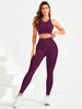 2-Piece Suit, Women's Yoga Suit, Beautiful Back High Waist Trousers Combination, Seamless Elastic Ideal Gym Clothing