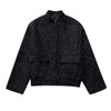 Women's Sequined Bomber Jacket Fall O Neck Long Sleeve Pocket Stretch Hem Sequins Jacket Coat Female Chic Outerwear