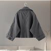 Chic Turtleneck Coats Women Stand Neck Full Sleeve Zipper Button Pocket Loose Jackets Autumn Female Daily Casual Outerwear