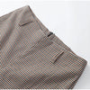 Women Checked Belt Jacket Shorts Set Retro Chic Full Sleeve Lapel Buttons Pockets Blazer Sets Lady Daily Commute Street Outfit