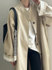 Stand Neck Long Trench Coat Women Spring Casual Turn-down Collar Single-breasted Trench Coat