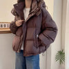 Parkas Women's Jacket Korean Autumn Winter Loose Hooded Thicken Warm Short Down Cotton Padded Coats Female Tops
