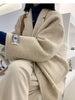 Double-sided Cashmere Coat Long Wool Thickened Suit Style Thickened Loose Wool Jacket Coat for Women