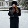 Elegant Solid Women Long Coat Single Breasted Turn-down Collar Loose Full Sleeve Lady Coats Spring Lady Street Outwears