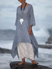 Women Irregular Leisure Loose Fitting Shirt Tunic Pullover Blouse Baggy Tops Round Neck Comfy Dress