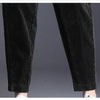 Thick Plush Corduroy Casual Pants For Women Warm Autumn Winter Trousers High Waist All Match Harem Pants Ladies
