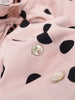 Woman Long Sleeve Polka Dot Solid Jacket High Collar Single Breasted Drawstring Coat Spring High Street Lady Chic Jackets