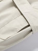 Women's Trench Coat Double Breasted Stand Collar Epaulet Lace Up Long Windbreaker Office Lady Autumn Winter Solid Slim Outerwear