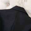 Lengthen Black Blazers Women Elegant Temperament Double-Breasted Suit Jacket Korean Chic Office Lady OL Lapel Outerwear