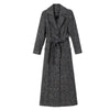 Woolen Women's Coat Korean Version Thick Long Autumn/Winter Slim fit Plaid Woolen Coat Over Knee Trench Coat for Women Wlf