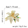 Rhinestone Flowers Imitation Pearl Brooches Women Sparkling Zircon Bowknot Brooch Pin Scarf Coat Suit Accessories Jewelry