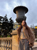 Thick Cotton Winter Fur Coat Women Suit Collar White Medium Long Fox Fur Overcoat Fury Plush Jacket