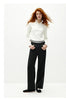 Women Jeans Wide Leg Slight Flare HighWaist Fit Elastic Back Waist Soft Touch Winter Denim Fabric Everyday Style