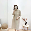 Women Pleated Single Breasted Dress Stand Theree Quarter Sleeve Tide Spring 2F0095
