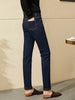 Minimalism Jeans for Women Autumn Slim Feet Casual All-match Cotton Slight Strech Ankle-Length Pants 12514004