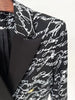 High Street Stylish Designer Jacket Women's Love Letters Printed Double Breasted Blazer