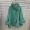 Real Fur Coat Winter Jacket Women Natural Fox Fur Collar Warm Cashmere Wool Woolen Ladies Outerwear Streetwear