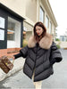 Female Loose Outerwear Down Jacket Overcoat Women Winter Coat 90% White Duck Down Jacket With Big Woolen Collar Coat