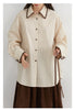 Women Shirt Loose Striped Long Sleeve Female Blouses Butterfly Button Cotton Girl Coat Autumn Winter