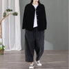 Women Corduroy Jacket Korean Version Retro Versatile Casual Jacket With Pockets Solid Loose Top Outerwear Coat S-6XL