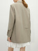Chic Double-breasted Casual Blazer Jacket for Women Spring Loose Lazy Style Top 25FS11097