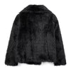 White Faux Fur Coat Woman coats Autumn Winter Fur Plush Fluffy Jacket Warm Red Gray Black Outerwears