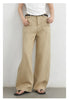 Women Jeans Solid Loose Casual Split Wide Leg Denim Pant Workwear Female Trousers Spring Autumn