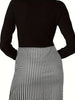 Plus Size Long Sleeve V-Neck Dress for Women Elegant Houndstooth Pattern Stylish and Comfortable for Office or Evening W