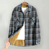 Winter Plus Velvet Thick Warm Plaid Shirt Coat Women Harajuku Long Sleeve Casual Check Blouse Thermal Fleece Woman Outwear
