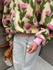 3D Flower Bomber Jackets Women Loose Zipper Full Sleeve Female Coats Baseball Jackets Spring High Street Outwear