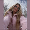 Floral Print Zip Button Stand Collar Quilted Jacket Drawstring Waist Oversized Autumn Women Coat Casual Chic Lady Outerwear