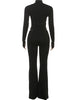 Female High Street Style 2 Piece Set Autumn Single-Breasted Full Sleeve Crop Tops+Straight Pants Causal Basic Suits