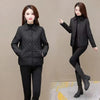 Autumn Winter Middle-aged Mother's Women Parkas Short Down Cotton Jacket Female Thin Loose Cotton Padded Parka Outwear