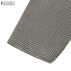 Long Sleeve Gingham Patchwork Maxi Dress V Neck Vintage Holiday Spring Vestidos Women Check Loose Casual Long Dress