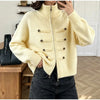 Casual Women's Cardigan Sweater Turtleneck Zippers Full Sleeve Button Decoration Lady Coats Autumn Female Knitwear
