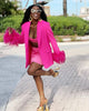 Women's Sparkle Diamond Blazers Coat Female Streetwear Long Sleeve Casual Spliced Feather Chic Suit Coats