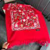 Winter Warm Cashmere Scarf for Women Embroidery Pashmina Blanket Thick Shawl Wrap Neckerchief Bufanda Echarpe Poncho