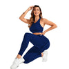 2-Piece Suit, Women's Yoga Suit, Beautiful Back High Waist Trousers Combination, Seamless Elastic Ideal Gym Clothing