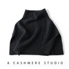 Autumn Winter Women Shawl 100% Cashmere Knitted Cape Solid Color Poncho Warm Pullover Female Shawl