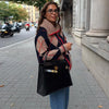 Color Block Argyle Knitted Women Cardigan Oversized Lapel Collar Long Sleeve Sweater Coat Fall Winter Warm Loose Knitwear