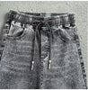 Korean Spring Autumn drilling Elastic Jeans Women's Loose High-waisted Haren Denim Pants Female Casual Wild Jeans