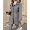 Autumn/Winter Women's Casual Coat Flattering Loose-Fit Notched Lapel Single-Row Multi-Button Mid-Length Wool Blazer