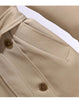 Women's Trench Coats Spring Autumn Mid-length Slim Outerwear Double-breasted Belt Long Sleeves Windbreaker