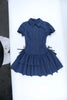 American Gothic Dark Y2K Vintage Dress Women Aesthetic Streetwear Harajuku Grunge Lace Patchwork High Waist Bow Party Dress
