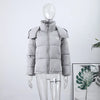 Women's Winter Jacket Coat Hooded Colorful Cute Full Sleeve Warm Zip Up Coats Girl's High Street Outwear Outfit