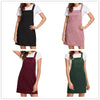 Women's Suspender Skirt Corduroy Spring and Autumn Pocket Strap Adjustable Casual Strap Short Dress