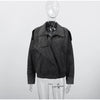 Spring Green Suede Bomber Jacket For Women Vintage Stand Collar Zipper Long Sleeve Coats Lady Street Chic Outerwear