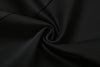 Sexy Maxi Dress Women Shoulder Padded Zip Wrapped Bandage Long Sleeve Slit Elegant Solid Office Simple Skinny Bodycon